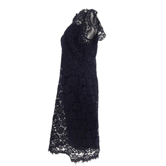 EnFocus Studio Dress Lace Navy Zip Up 12 - Picture 2 of 8